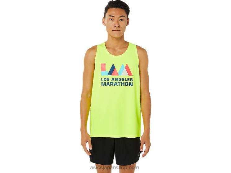 メンズ ラム レディセット II シングレット L20V1619Asics 安全黄色