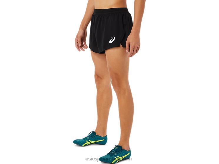 メンズライトニットショートパンツ L20V1446Asics パフォーマンスブラック