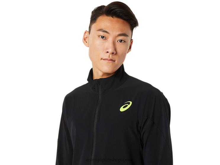 メンズストレッチウーブンジャケット L20V1450Asics パフォーマンスブラック