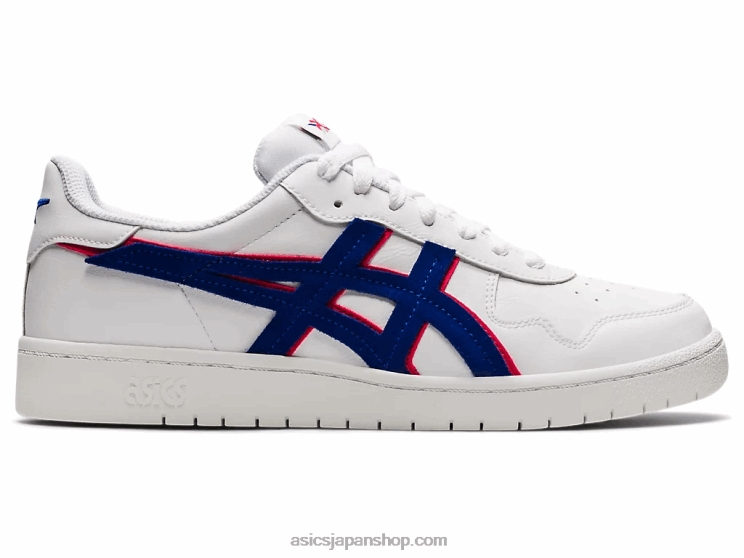 日本 L20V1460Asics ホワイト/モナコブルー
