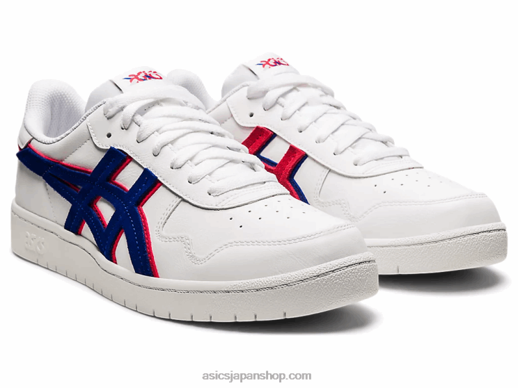 日本 L20V1460Asics ホワイト/モナコブルー