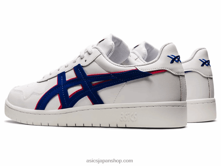日本 L20V1460Asics ホワイト/モナコブルー