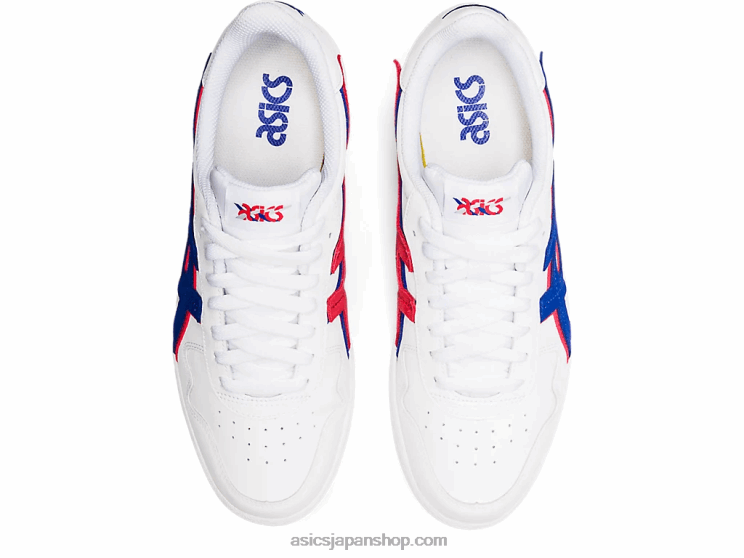 日本 L20V1460Asics ホワイト/モナコブルー
