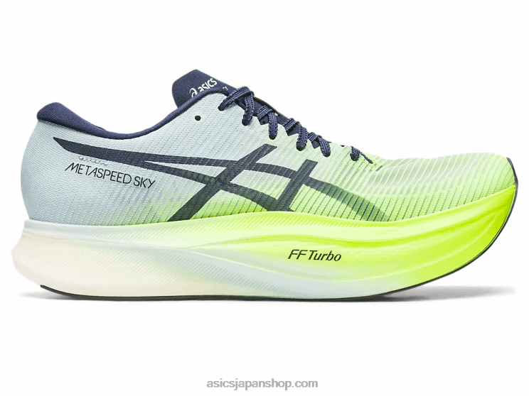 メタスピードスカイ+ L20V151Asics ハザードグリーン/スカイ