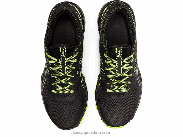 ゲルエキサイトトレイル L20V1582Asics ブラック/ハザードグリーン