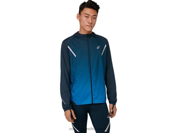メンズ ライトショー ジャケット L20V1673Asics フレンチブルー/エレクトリックブルー