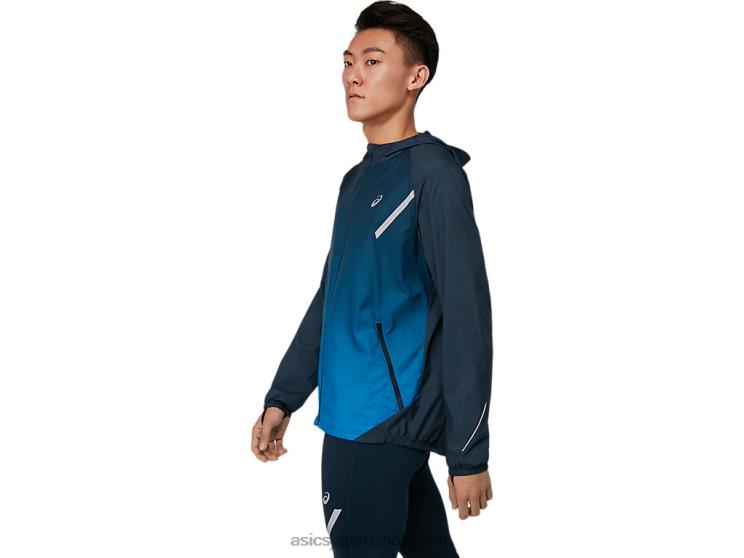 メンズ ライトショー ジャケット L20V1673Asics フレンチブルー/エレクトリックブルー