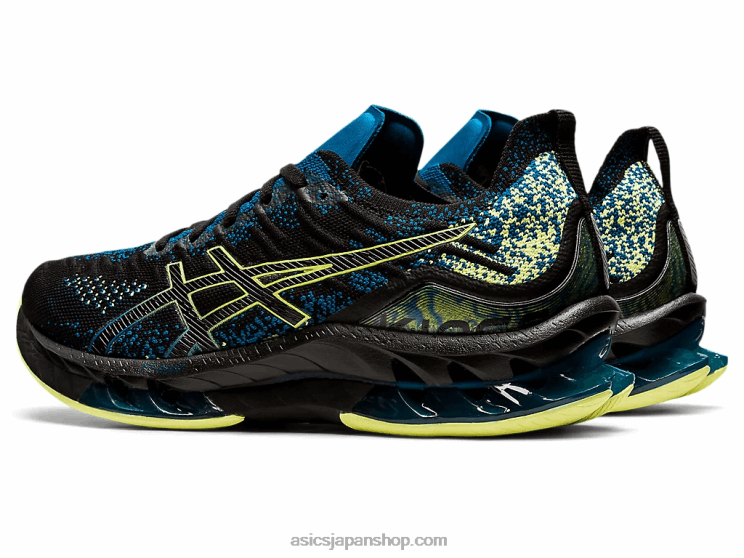 ゲルキンセイブラスト L20V1680Asics ブラック/グローイエロー