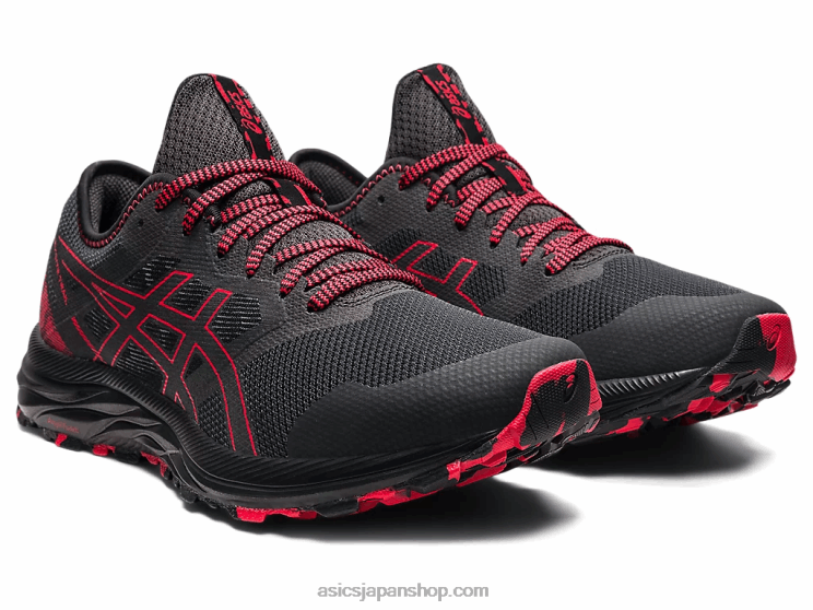 ゲルエキサイトトレイル L20V1734Asics グラファイトグレー/エレクトリックレッド