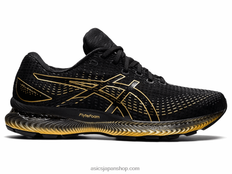 ゲル彩雲 L20V1739Asics ブラック/ピュアゴールド
