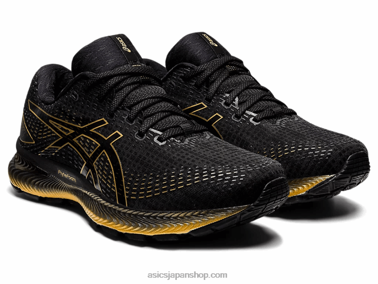 ゲル彩雲 L20V1739Asics ブラック/ピュアゴールド