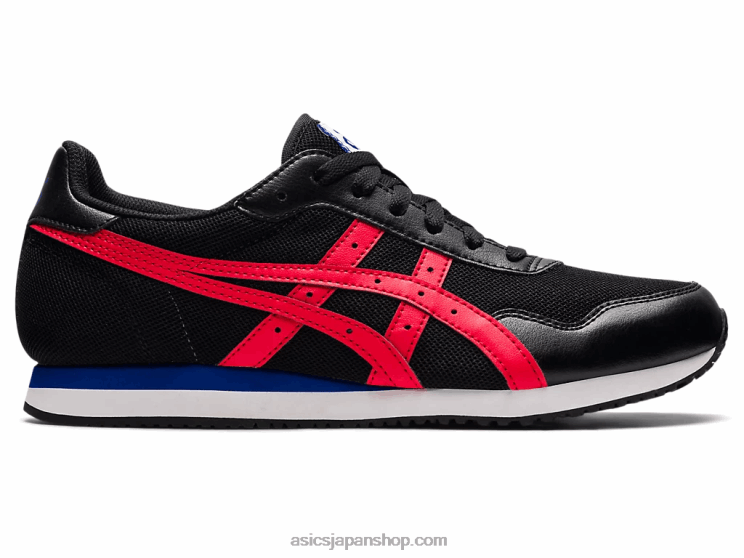 タイガーランナー L20V1740Asics ブラック/エレクトリックレッド