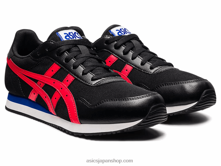 タイガーランナー L20V1740Asics ブラック/エレクトリックレッド