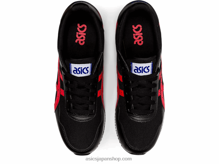 タイガーランナー L20V1740Asics ブラック/エレクトリックレッド