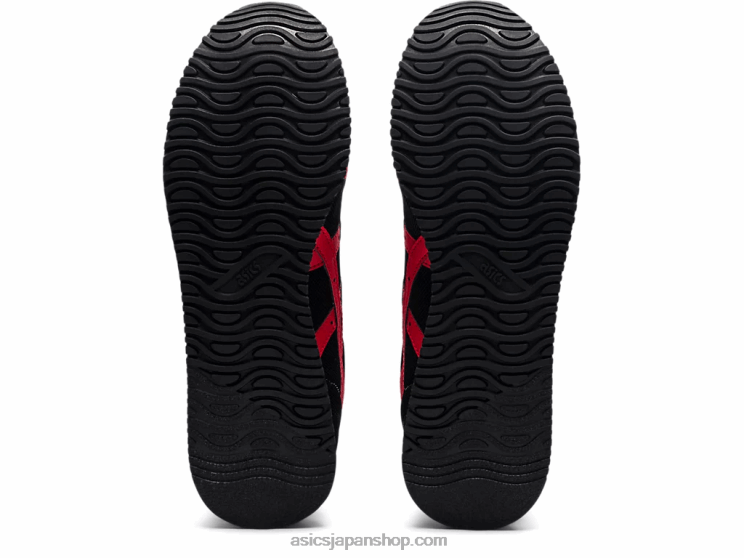 タイガーランナー L20V1740Asics ブラック/エレクトリックレッド