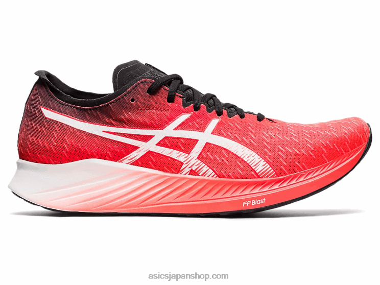 魔法のスピード L20V1900Asics サンライズレッド/ホワイト