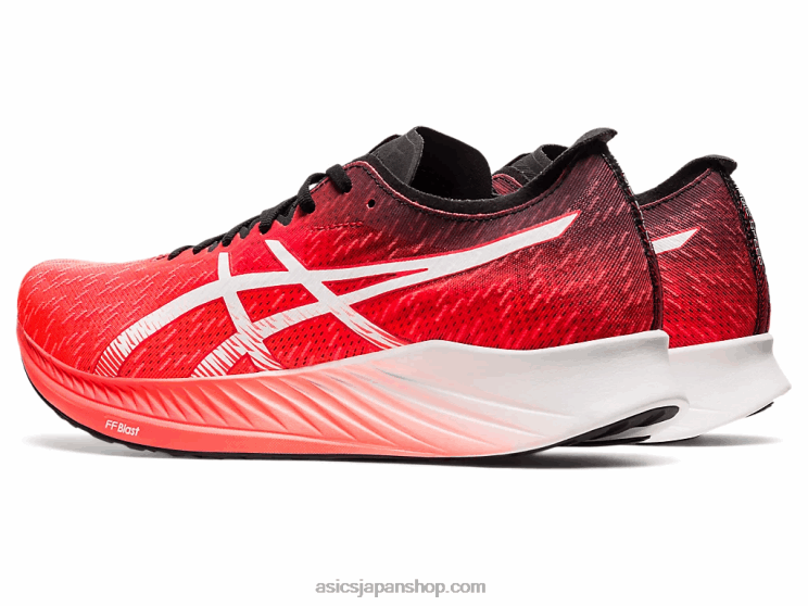 魔法のスピード L20V1900Asics サンライズレッド/ホワイト