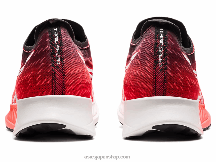 魔法のスピード L20V1900Asics サンライズレッド/ホワイト