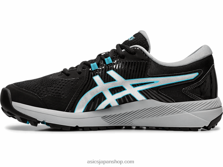 ジェルコース グライド メンズ L20V1992Asics 黒い銀