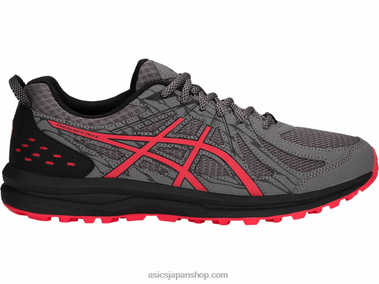 頻繁なトレイル L20V2074Asics カーボン/レッドアラート