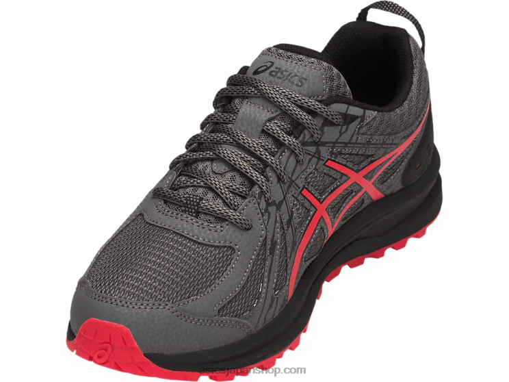 頻繁なトレイル L20V2074Asics カーボン/レッドアラート
