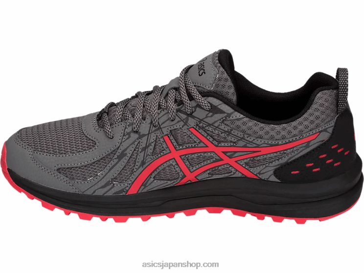 頻繁なトレイル L20V2074Asics カーボン/レッドアラート
