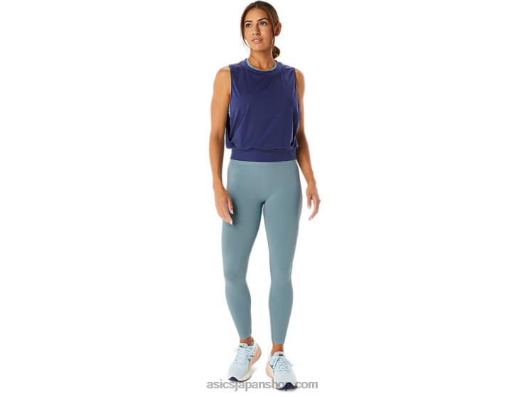 女性用ナギノフレックスノースリーブトップ L20V2145Asics インディゴブルー