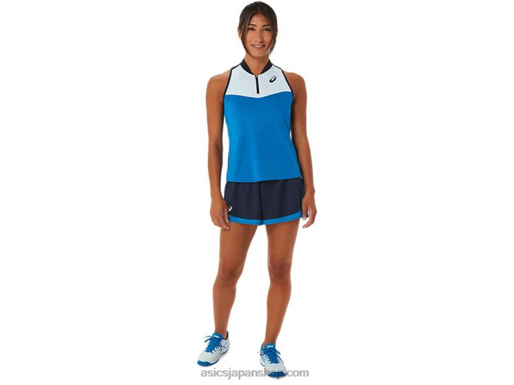 女性用マッチタンク L20V2251Asics スカイ/リボーンブルー
