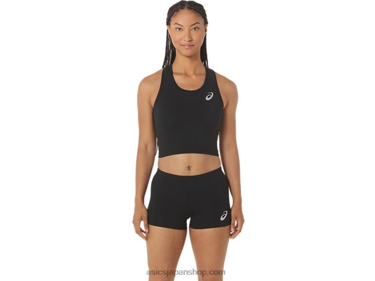 女性用トラッククロップトップ L20V2312Asics パフォーマンスブラック