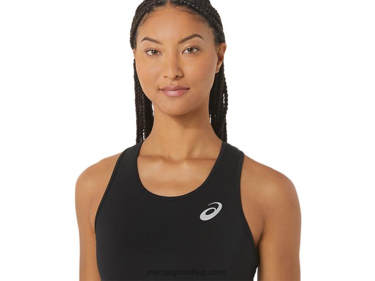 女性用トラッククロップトップ L20V2312Asics パフォーマンスブラック