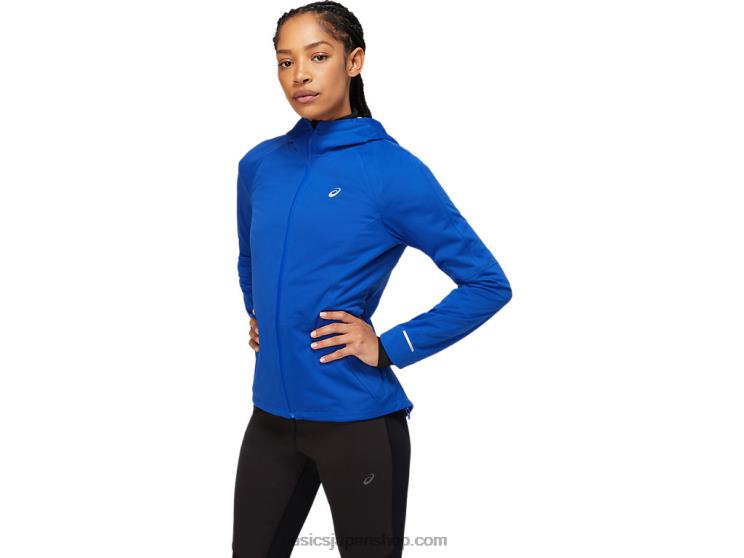 女性の冬の加速ジャケット L20V2366Asics モナコブルー