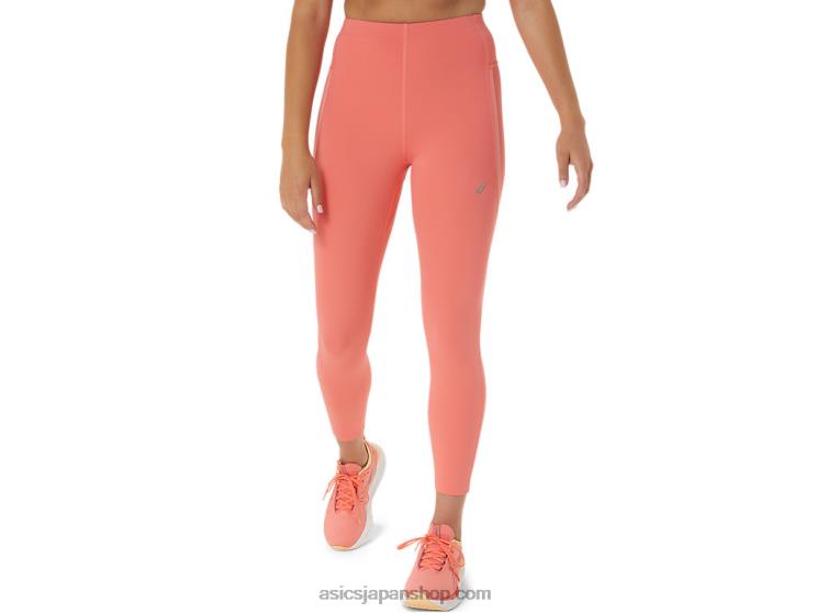 女性用レースハイウエストタイト L20V2500Asics パパイヤ
