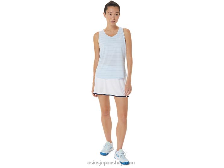 女性用コートストライプタンク L20V2558Asics 柔らかい空