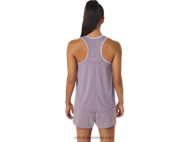 女性用レースタンク L20V2559Asics バイオレットクォーツ/サマーデューン
