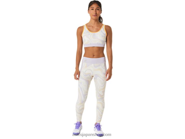 女性用グラフィックブラジャー L20V2562Asics 黄昏バイオレット