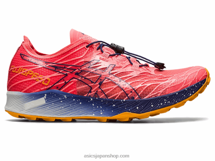 フジスピード L20V2621Asics パパイヤ/インディゴブルー