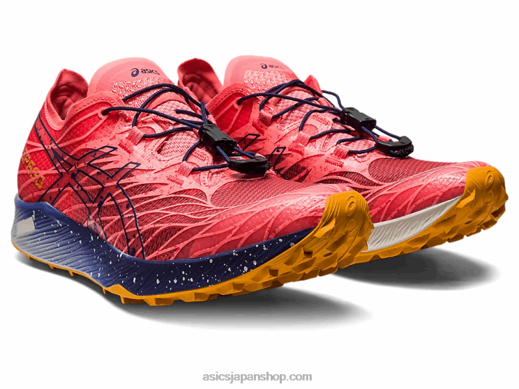 フジスピード L20V2621Asics パパイヤ/インディゴブルー