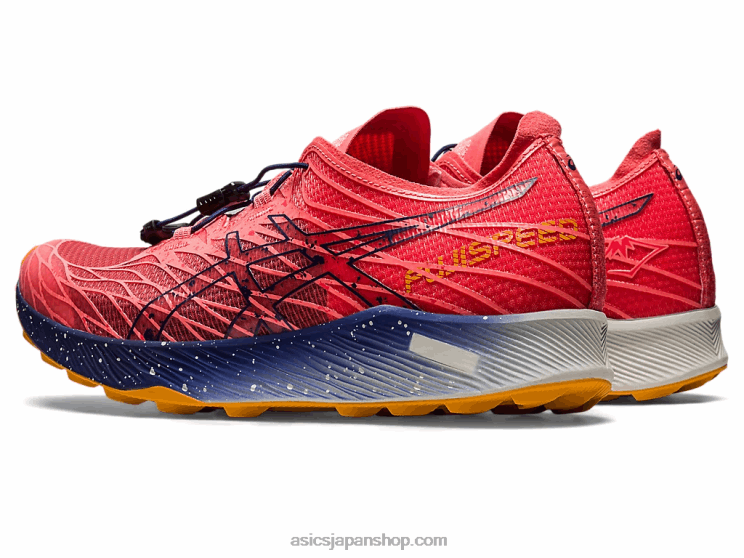 フジスピード L20V2621Asics パパイヤ/インディゴブルー