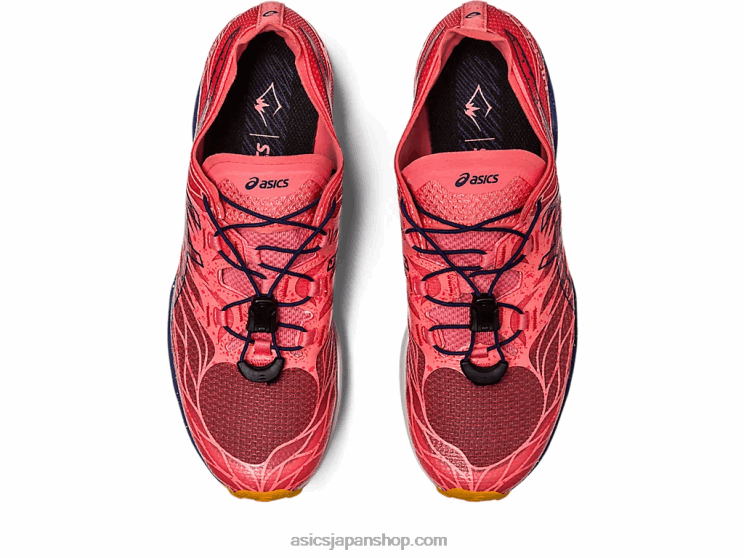 フジスピード L20V2621Asics パパイヤ/インディゴブルー