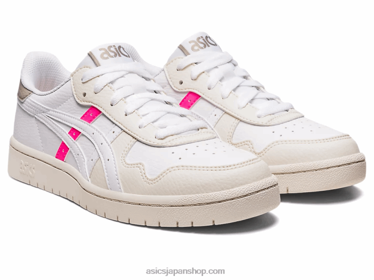 日本 L20V2628Asics ホワイト/ホットピンク