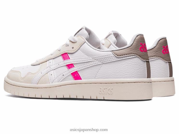 日本 L20V2628Asics ホワイト/ホットピンク