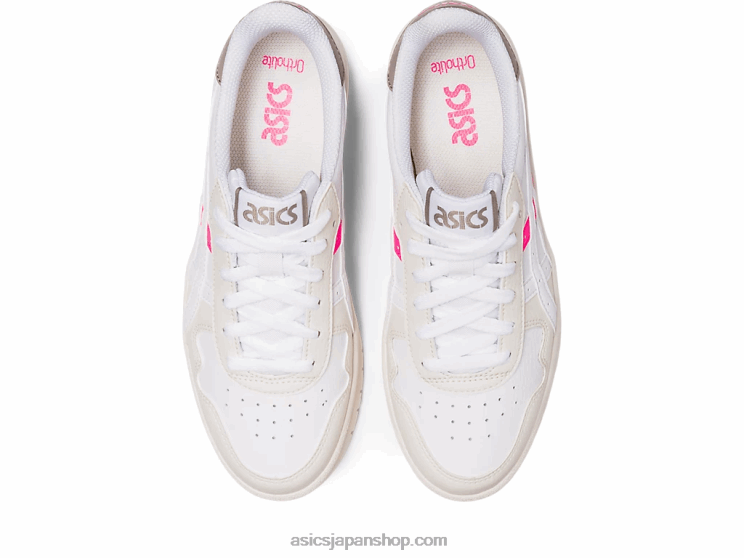 日本 L20V2628Asics ホワイト/ホットピンク