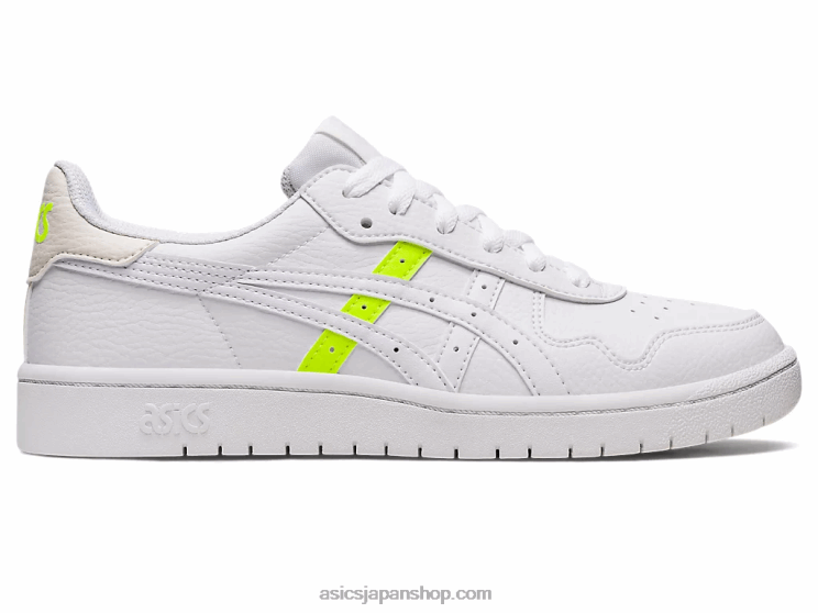 日本 L20V2634Asics ホワイト/セーフティイエロー