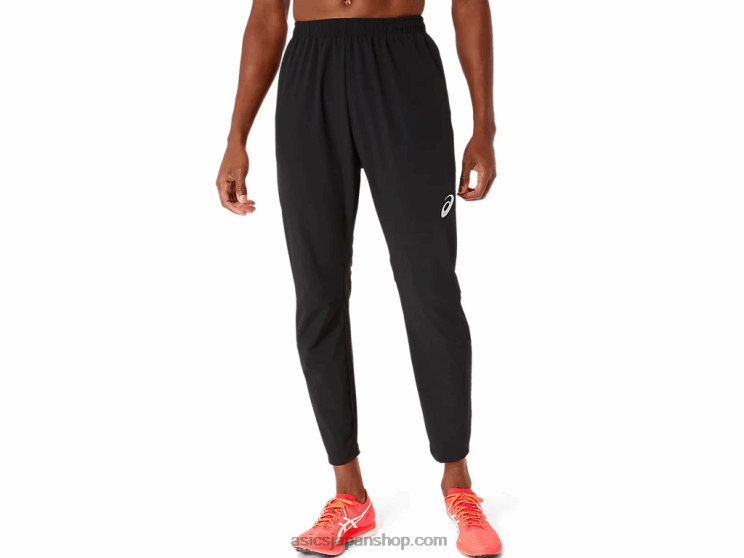 メンズハイブリッドストレッチウーブンパンツ L20V263Asics パフォーマンスブラック