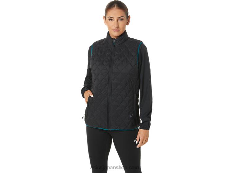女性用逆断熱ベスト L20V2750Asics パフォーマンスブラック/ベルベットパイン