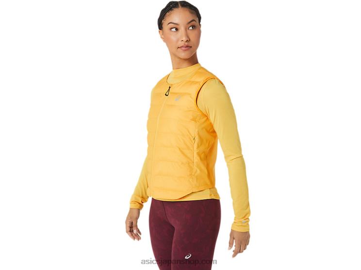 女性用ランコヨパッド入りベスト L20V2789Asics タイガーイエロー