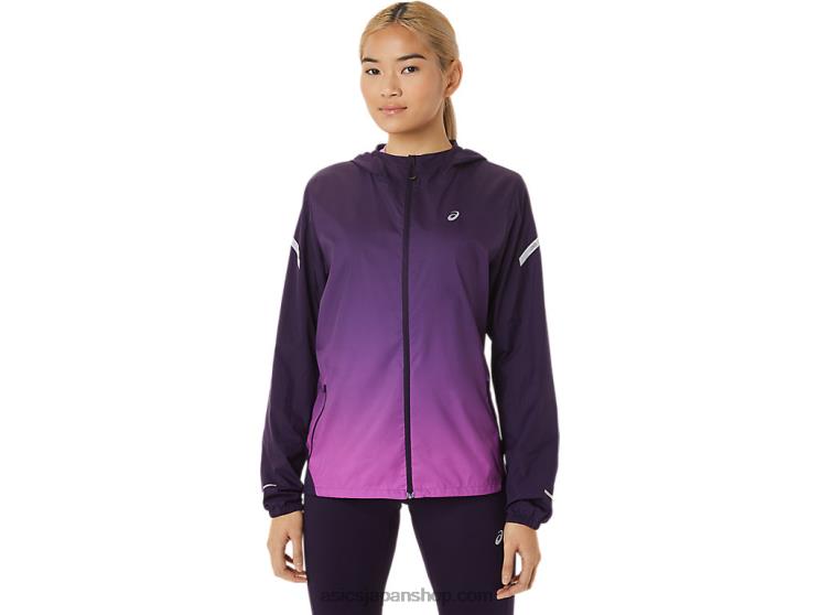レディース ライトショー ジャケット L20V2790Asics ナイトシェード/オーキッド