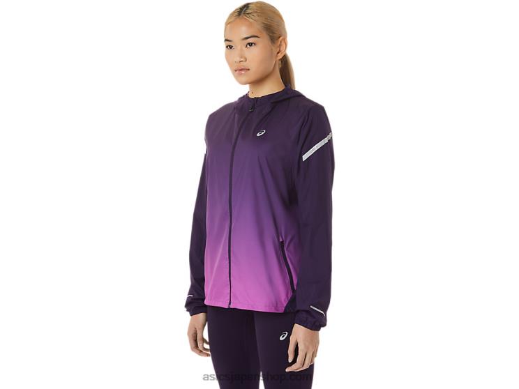 レディース ライトショー ジャケット L20V2790Asics ナイトシェード/オーキッド