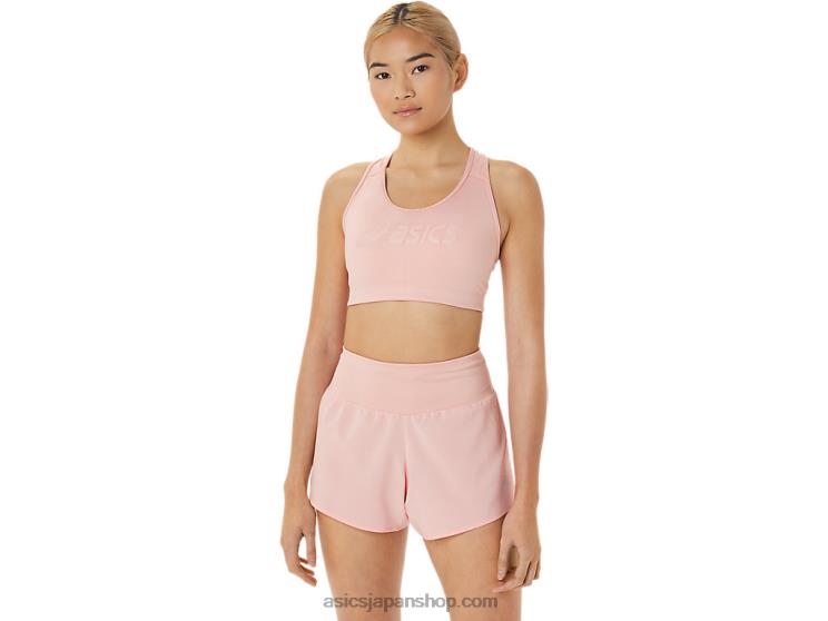 女性用パッド入りブラジャー L20V2819Asics つや消しのバラ