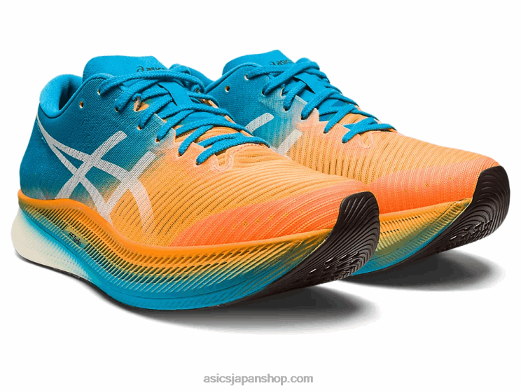 メタスピードスカイ L20V281Asics オレンジポップ/アイランドブルー